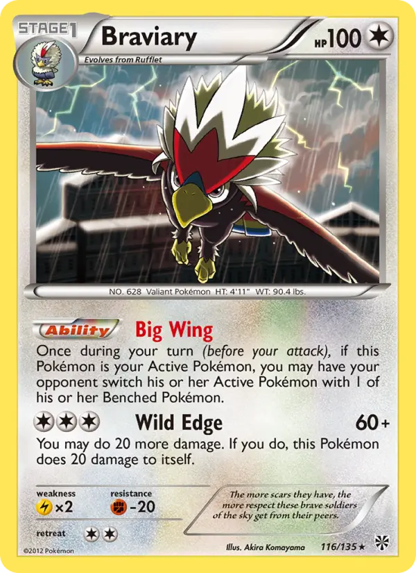 Braviary, Pokémon card