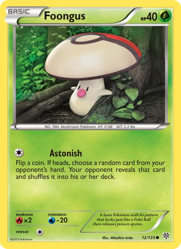 Foongus, Pokémon card