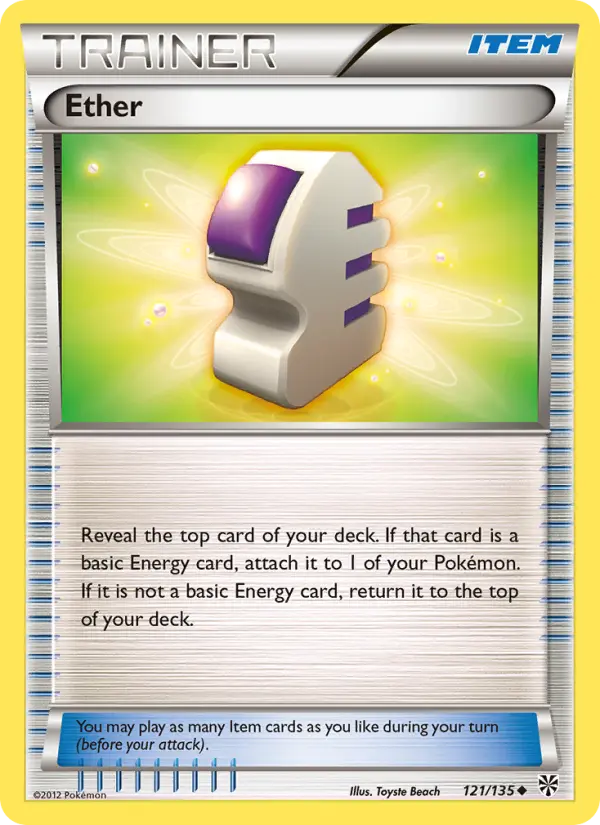 Ether, Pokémon card