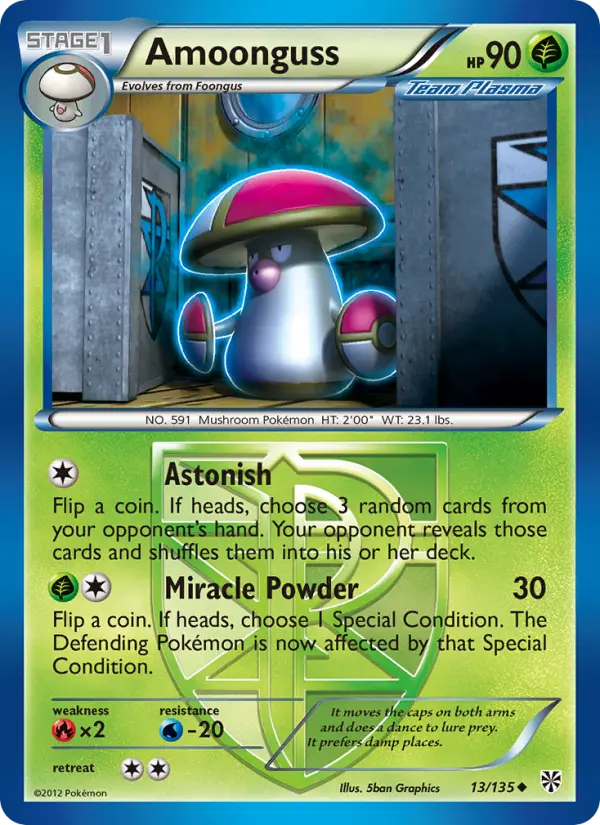 Amoonguss, Pokémon card