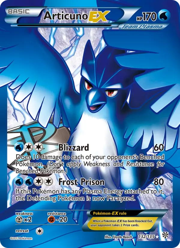 Articuno-EX, Pokémon card
