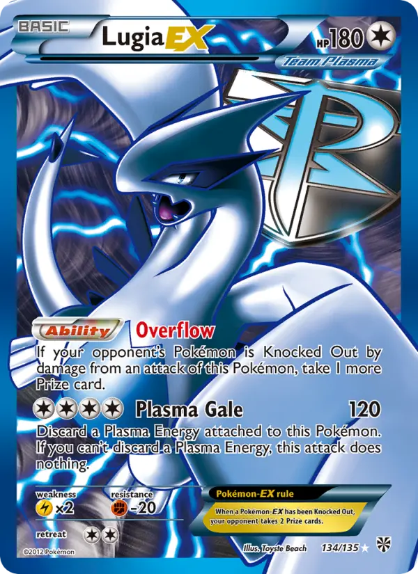 Lugia-EX, Pokémon card