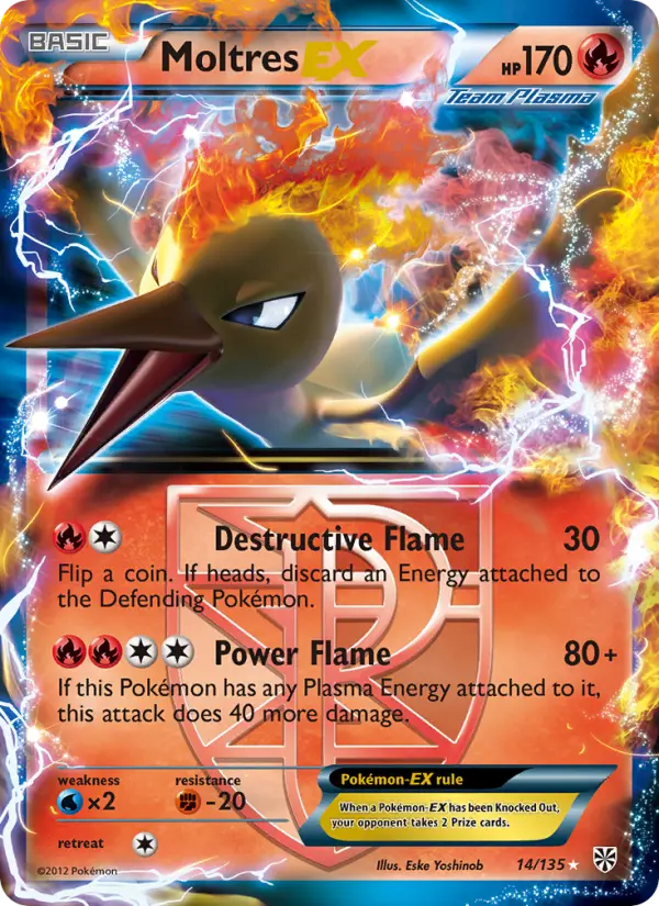 Moltres-EX, Pokémon card