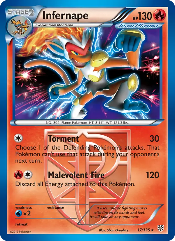 Infernape, Pokémon card