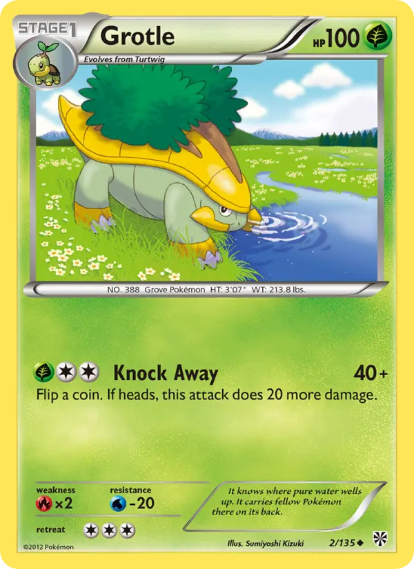 Grotle, Pokémon card