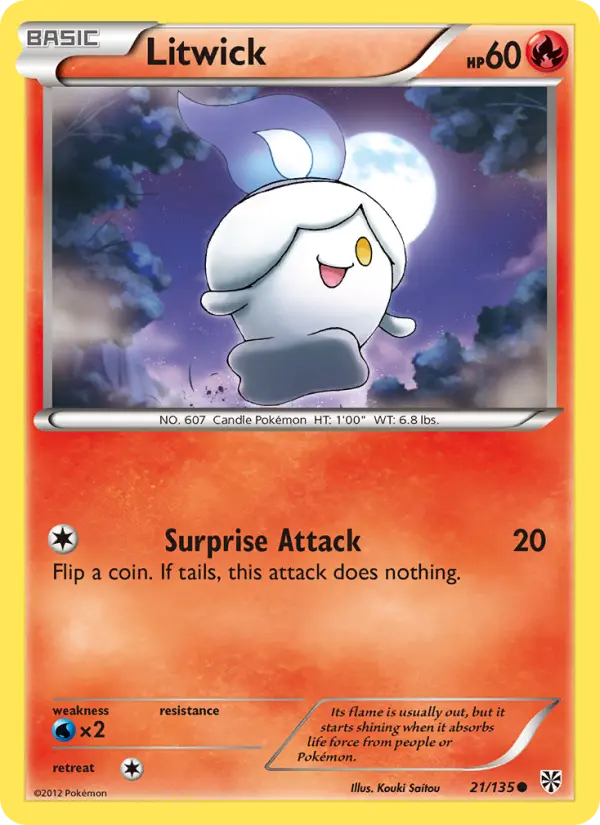 Litwick, Pokémon card