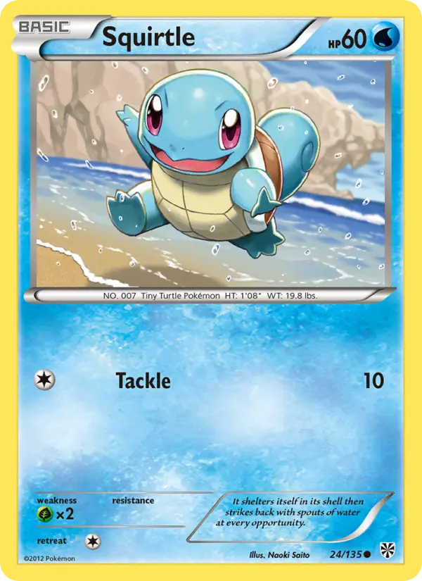 Squirtle, Pokémon card