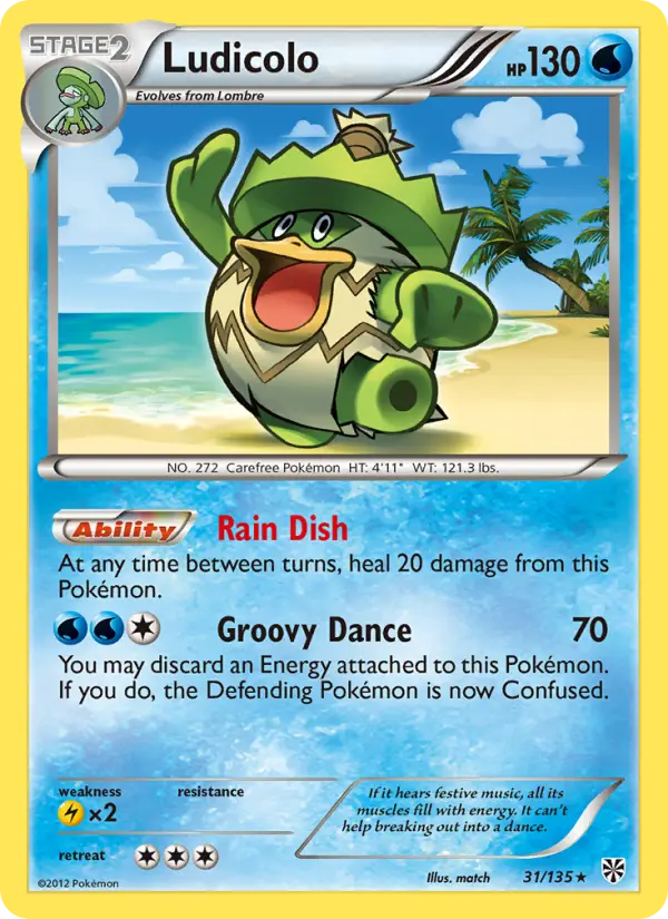 Ludicolo, Pokémon card