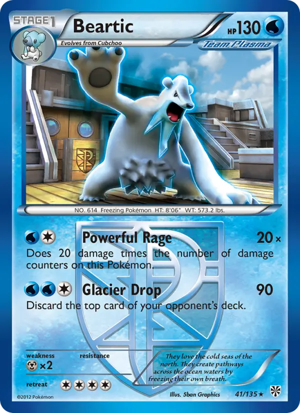 Beartic, Pokémon card