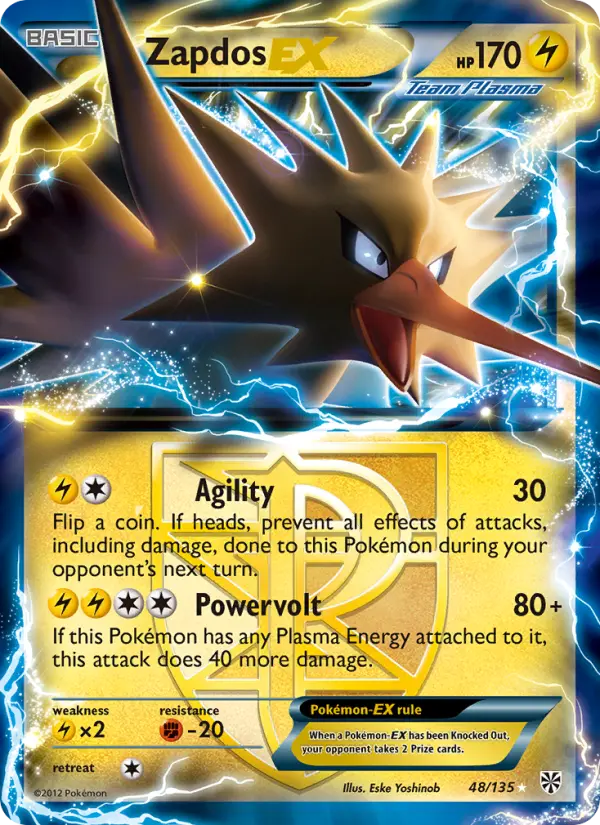 Zapdos-EX, Pokémon card