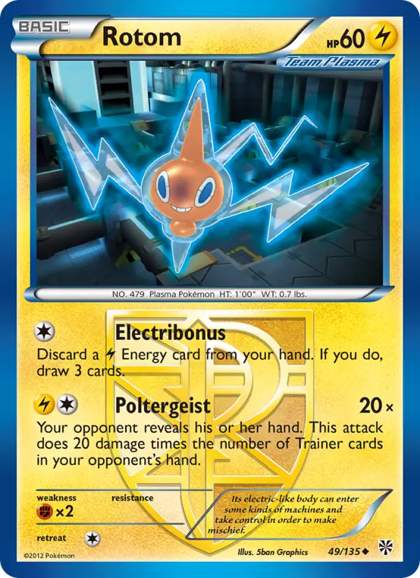 Rotom, Pokémon card