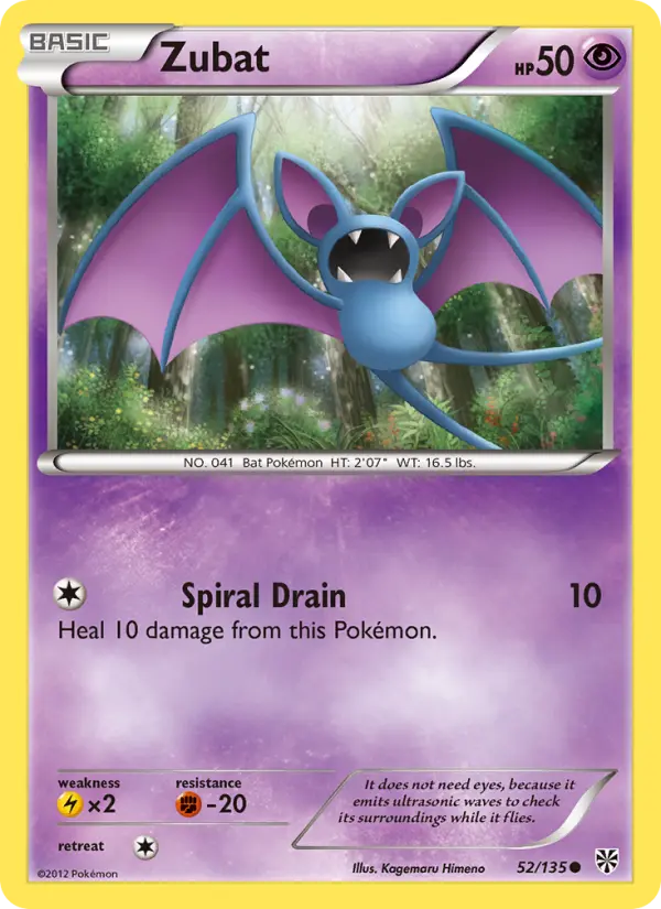 Zubat, Pokémon card