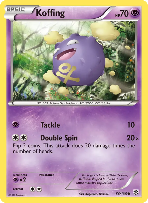 Koffing, Pokémon card