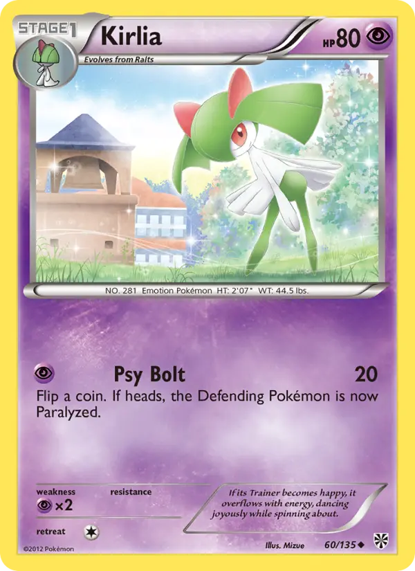 Kirlia, Pokémon card