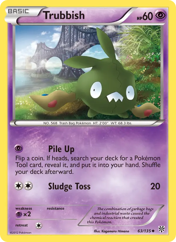 Trubbish, Pokémon card