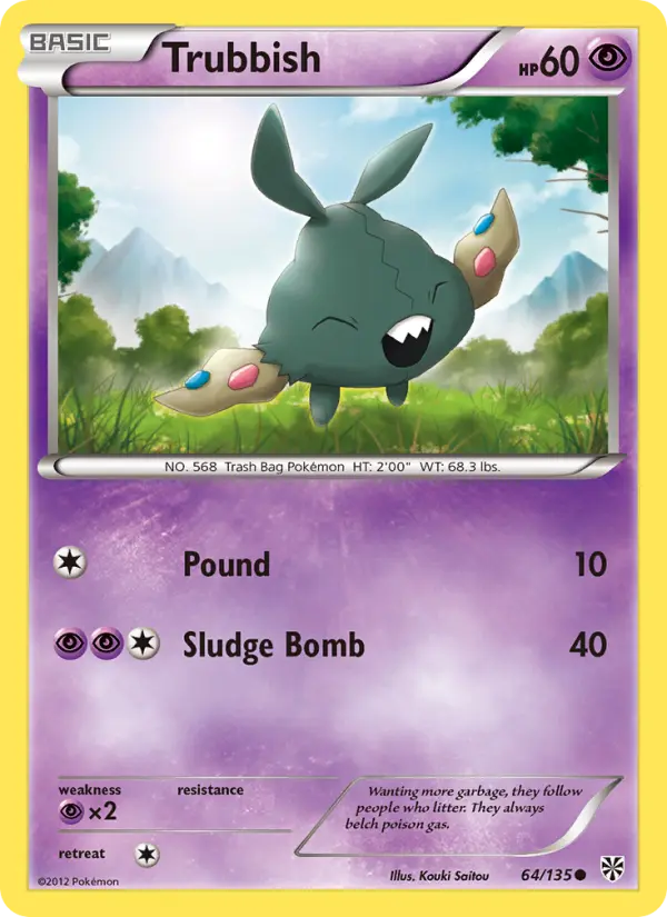 Trubbish, Pokémon card