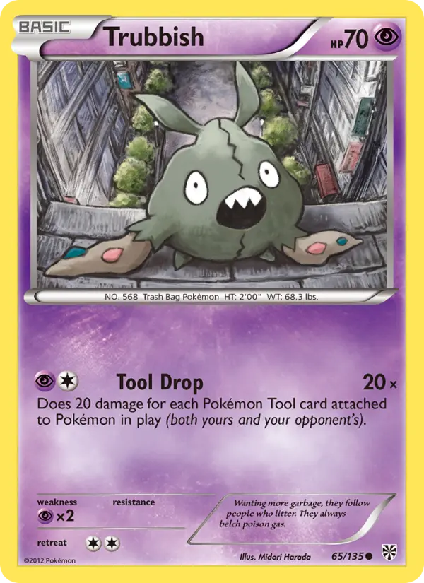 Trubbish, Pokémon card