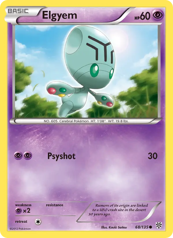 Elgyem, Pokémon card
