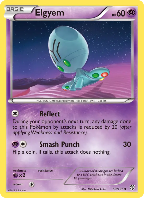 Elgyem, Pokémon card