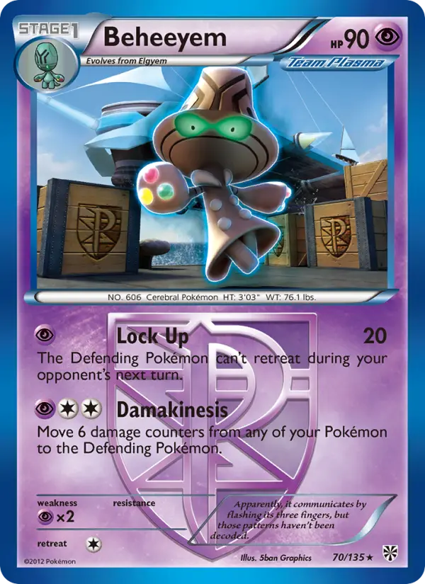 Beheeyem, Pokémon card