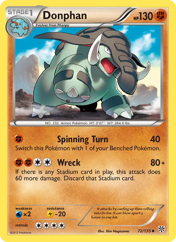 Donphan, Pokémon card