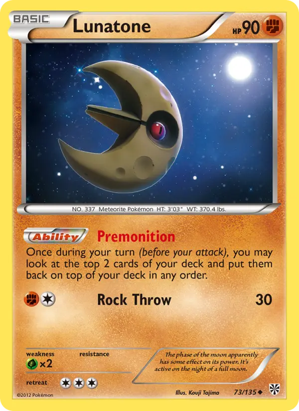Lunatone, Pokémon card