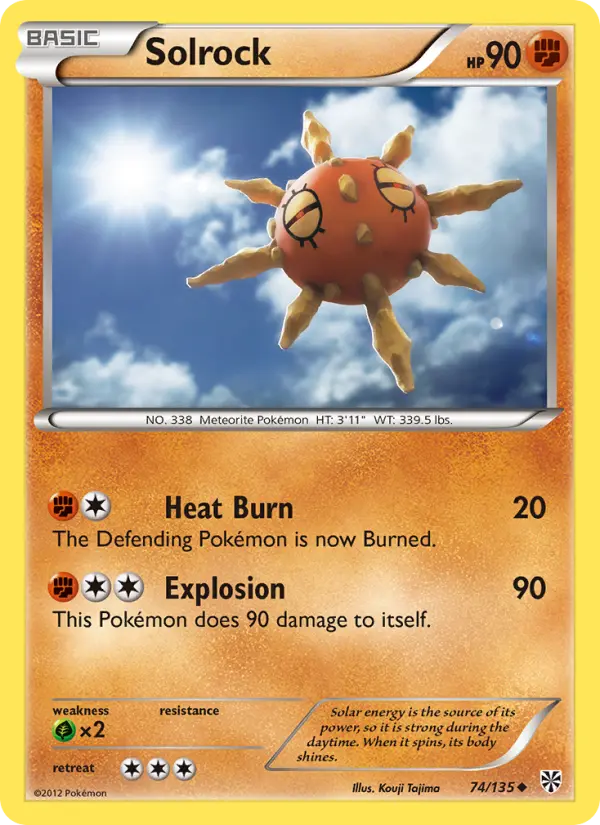 Solrock, Pokémon card