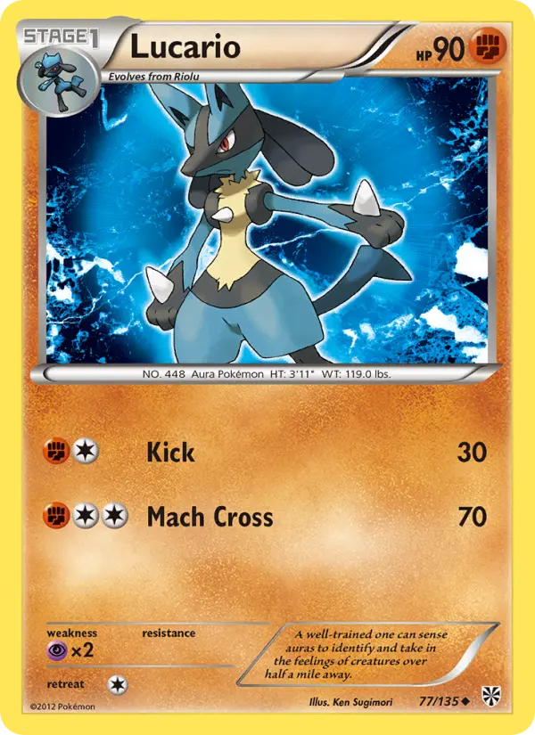 Lucario, Pokémon card