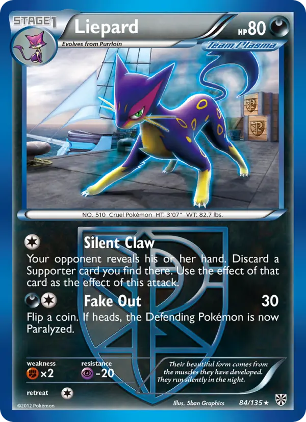 Liepard, Pokémon card