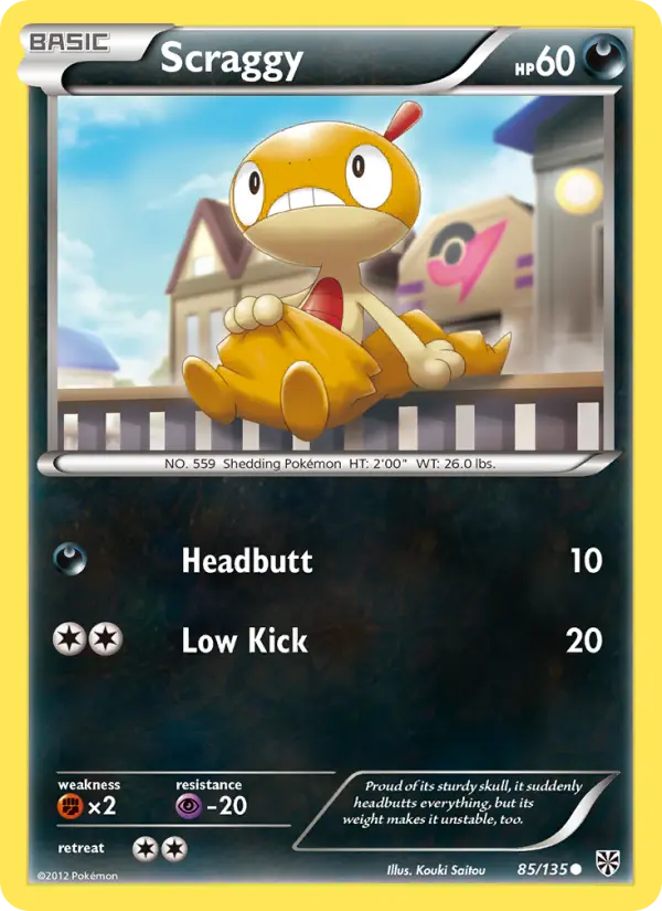 Scraggy, Pokémon card