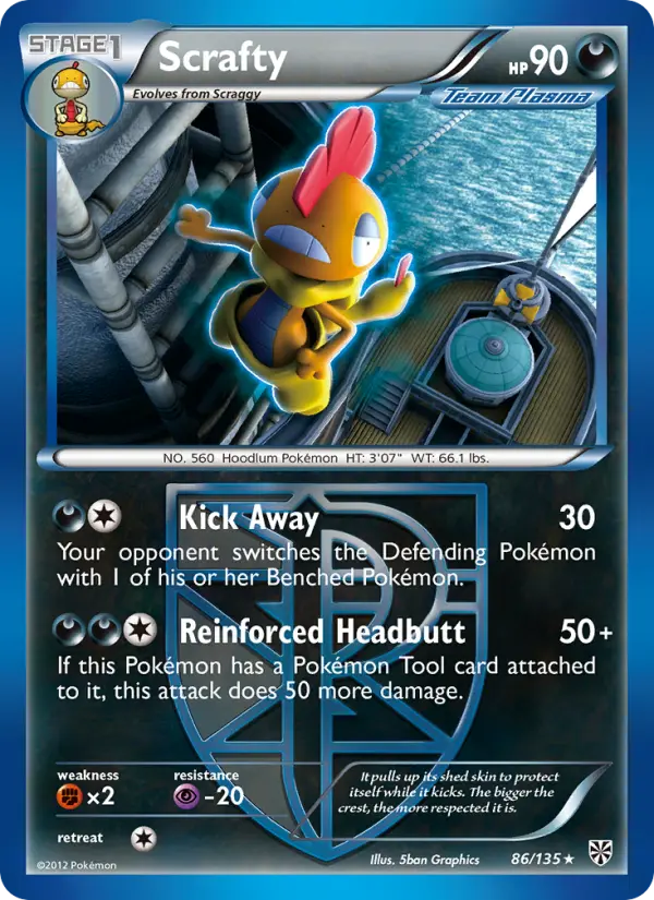 Scrafty, Pokémon card