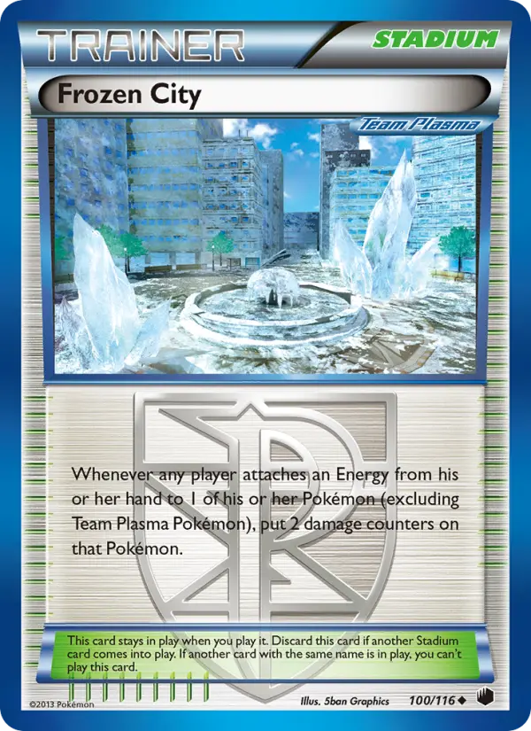 Frozen City, Pokémon card