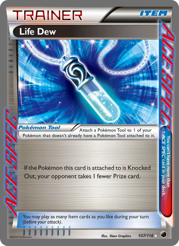 Life Dew, Pokémon card