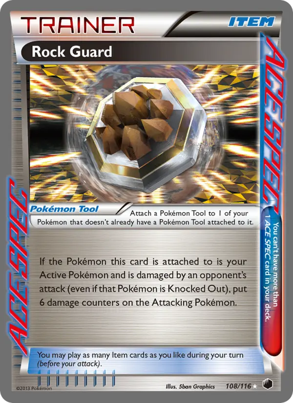 Rock Guard, Pokémon card