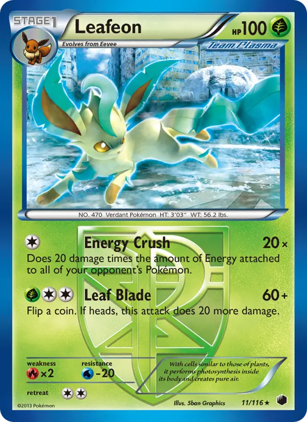 Leafeon, Pokémon card