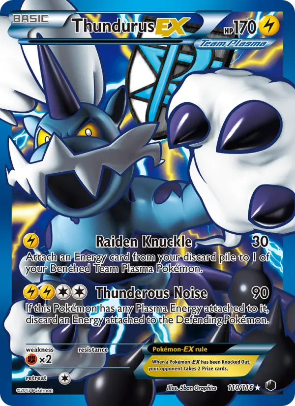 Thundurus-EX, Pokémon card