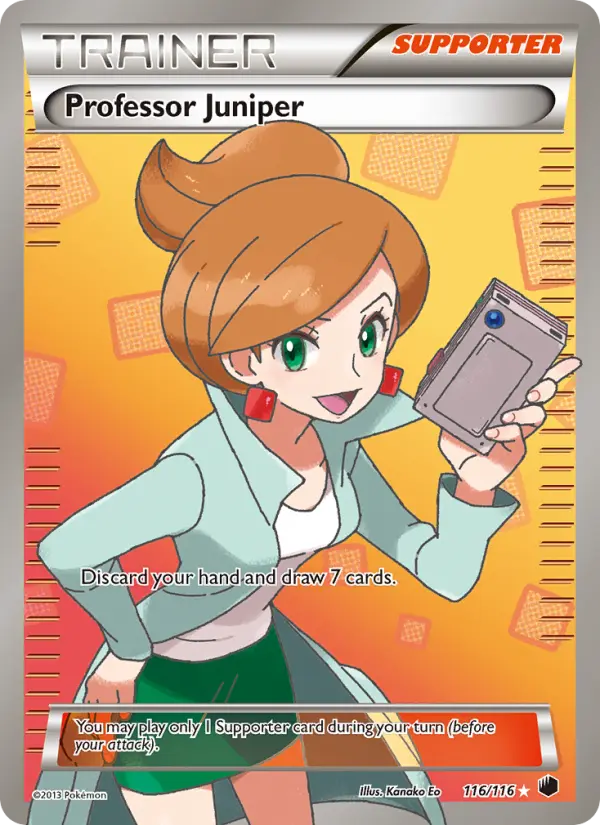 Professor Juniper, Pokémon card
