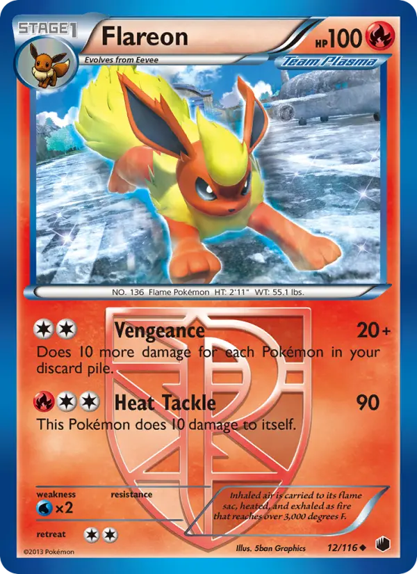 Flareon, Pokémon card