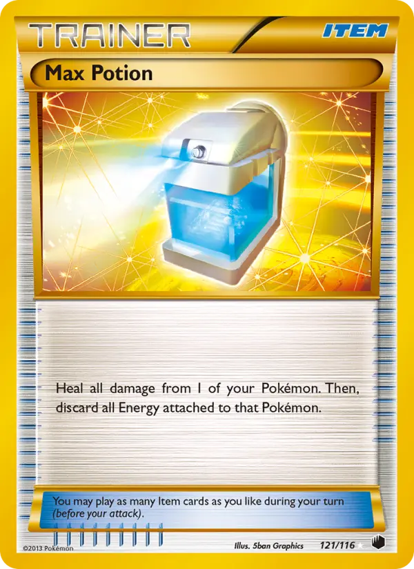 Max Potion, Pokémon card