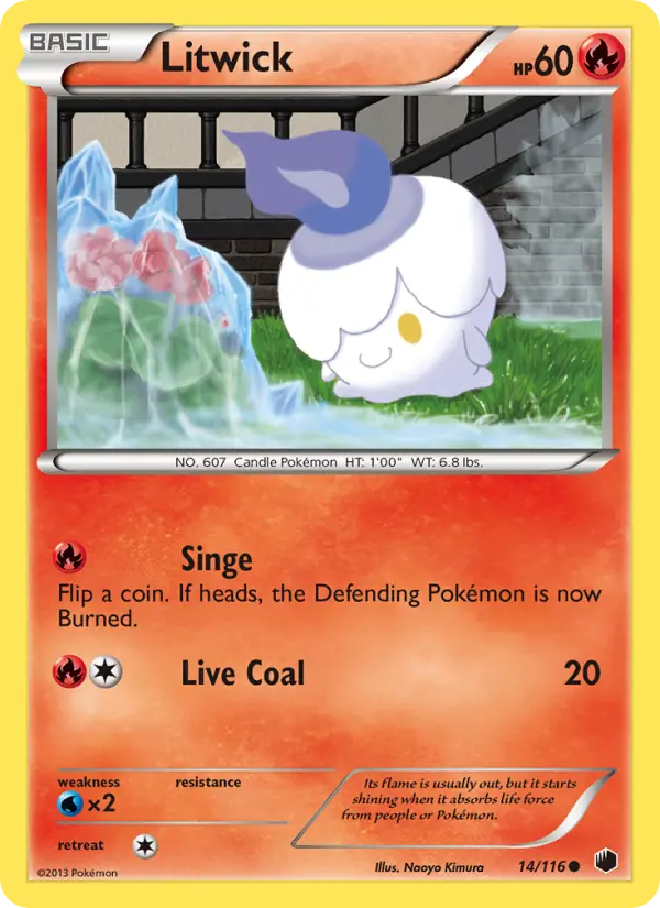 Litwick, Pokémon card