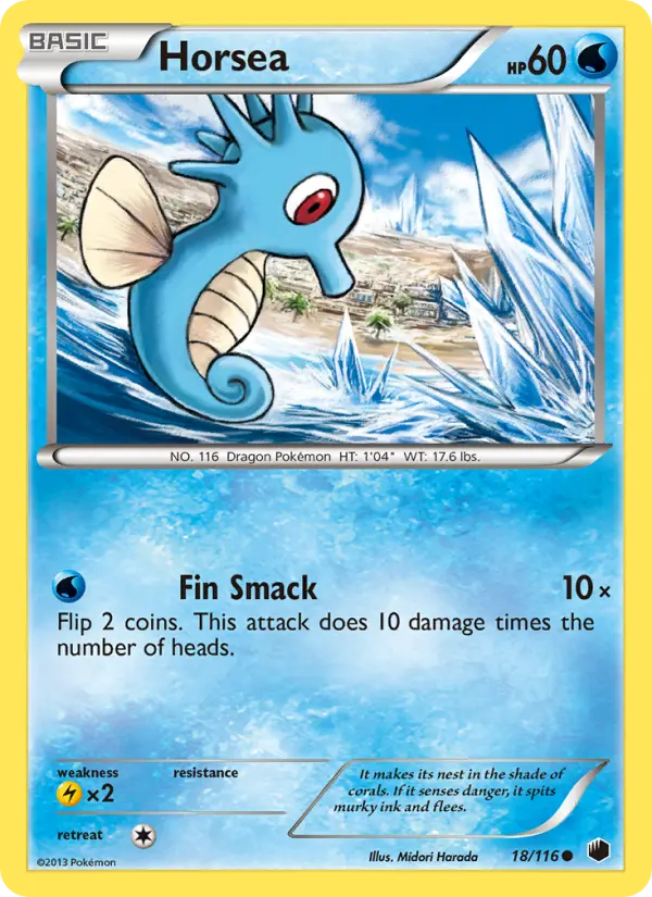 Horsea, Pokémon card