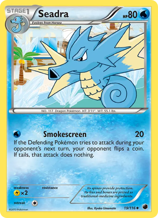 Seadra, Pokémon card