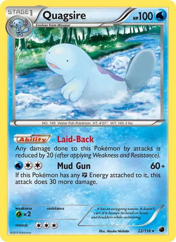 Quagsire, Pokémon card