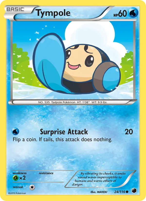 Tympole, Pokémon card
