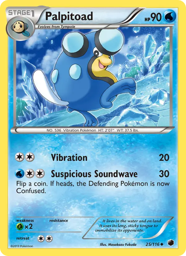 Palpitoad, Pokémon card