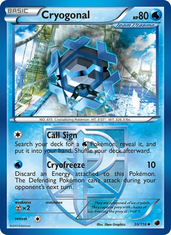 Cryogonal, Pokémon card