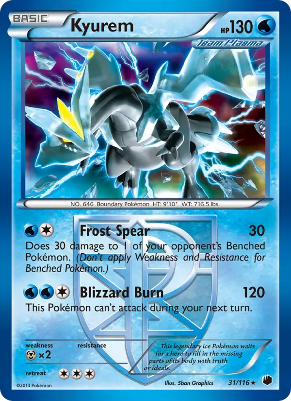 Kyurem, Pokémon card