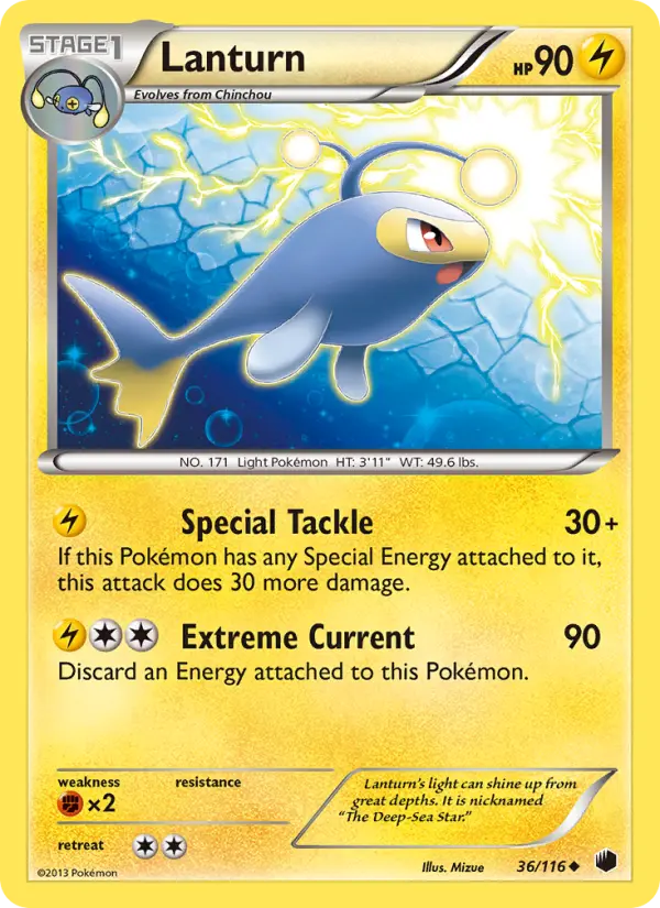 Lanturn, Pokémon card