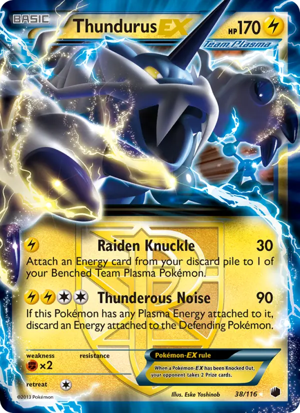 Thundurus-EX, Pokémon card