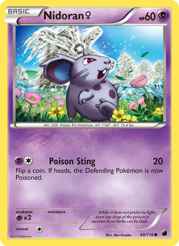 Nidoran♀, Pokémon card